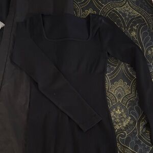 Elegant Black Long Sleeve Dress